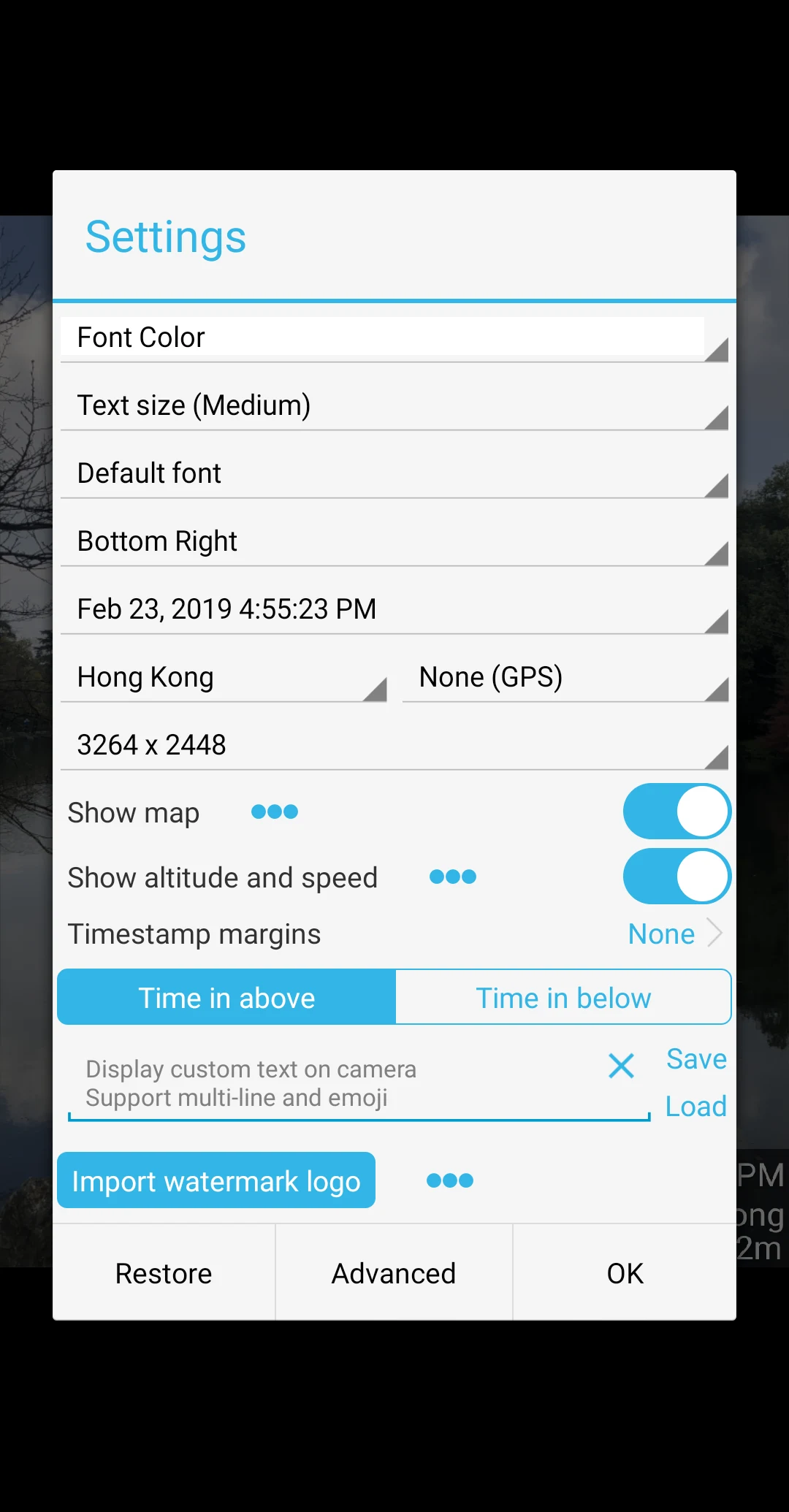 Timestamp Camera screenshot